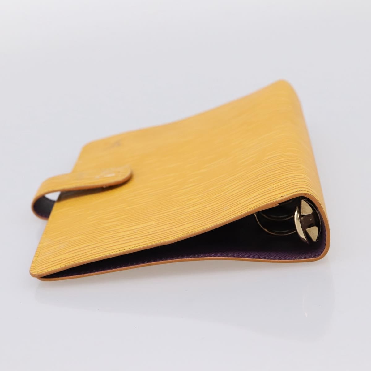 Louis Vuitton Agenda Cover Epi Leather Yellow Leather Wallets Accessory (Pre-Owned)