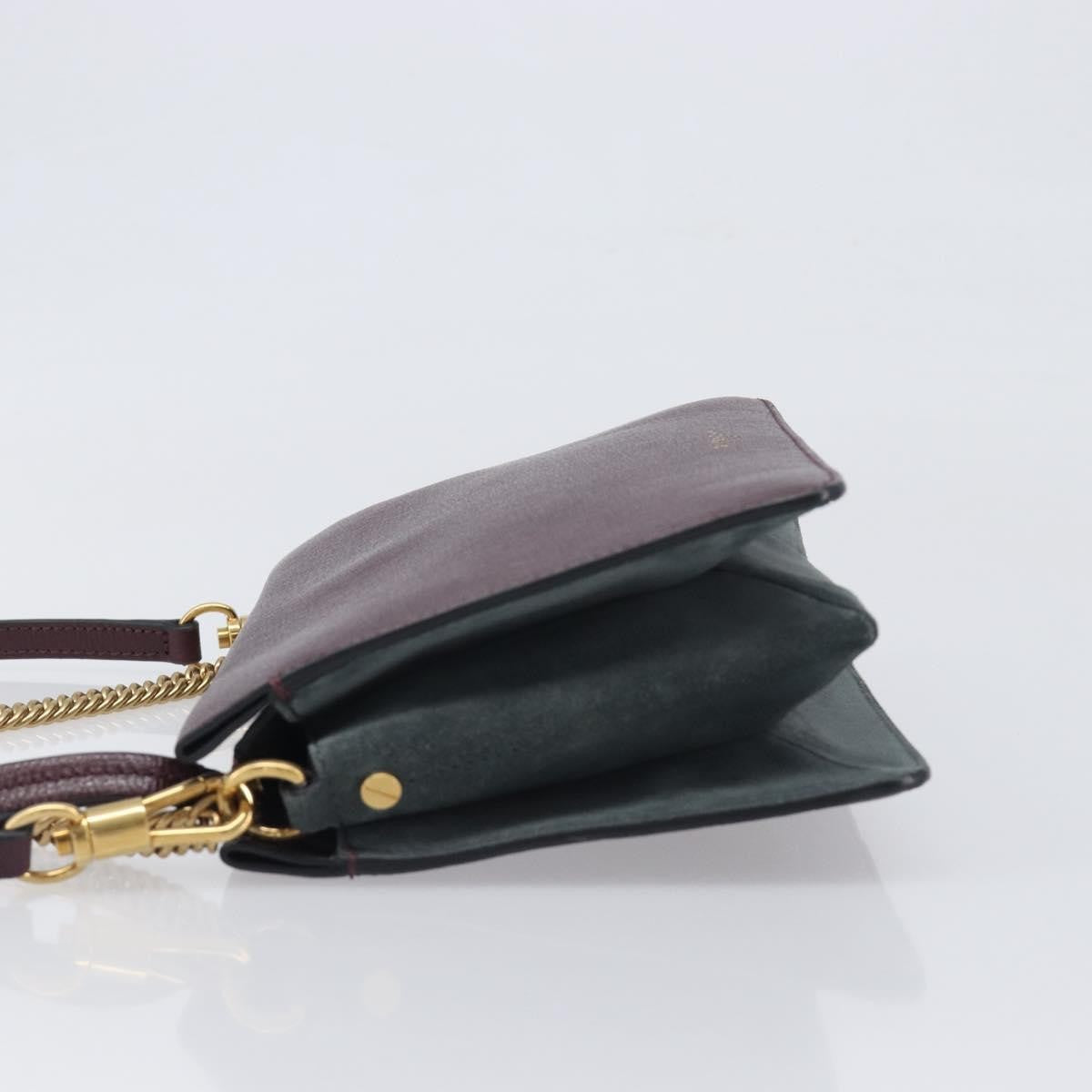 Givenchy Cross 3 Leather Burgundy Leather Crossbody Bag Bag (Pre-Owned)