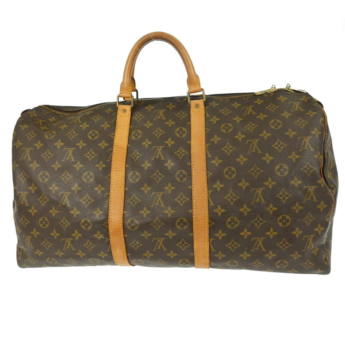 Louis Vuitton Keepall Monogram Canvas Brown Canvas Travel Bag Bag (Pre-Owned)