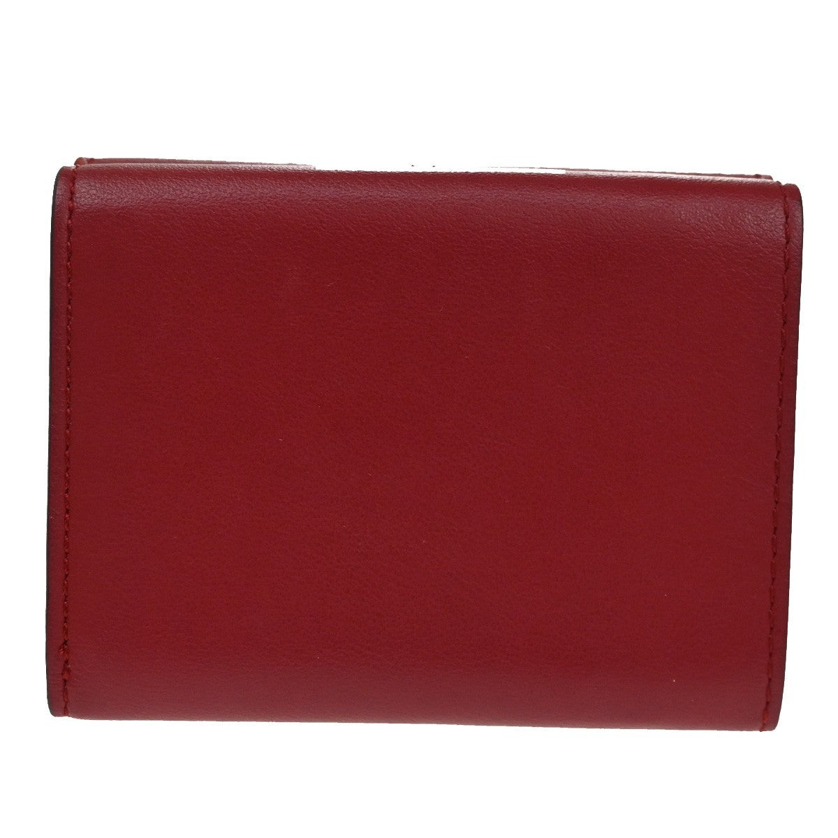 Fendi Peekaboo Leather Red Leather Wallets Accessory (Pre-Owned)