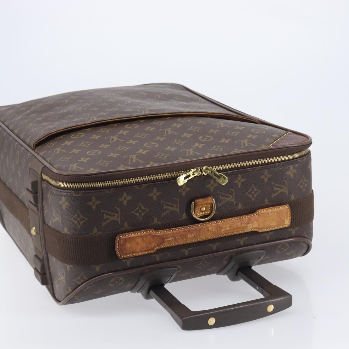 Louis Vuitton Pegase Luggage Monogram Canvas Brown Canvas Travel Bag Bag (Pre-Owned)