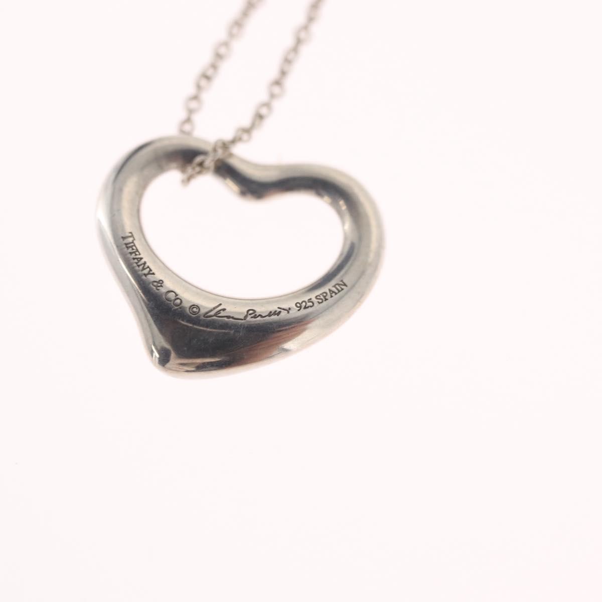 Tiffany & Co. Elsa Peretti Open Heart Pendant Sterling Silver Silver Sterling_Silver Necklace Jewelry (Pre-Owned)