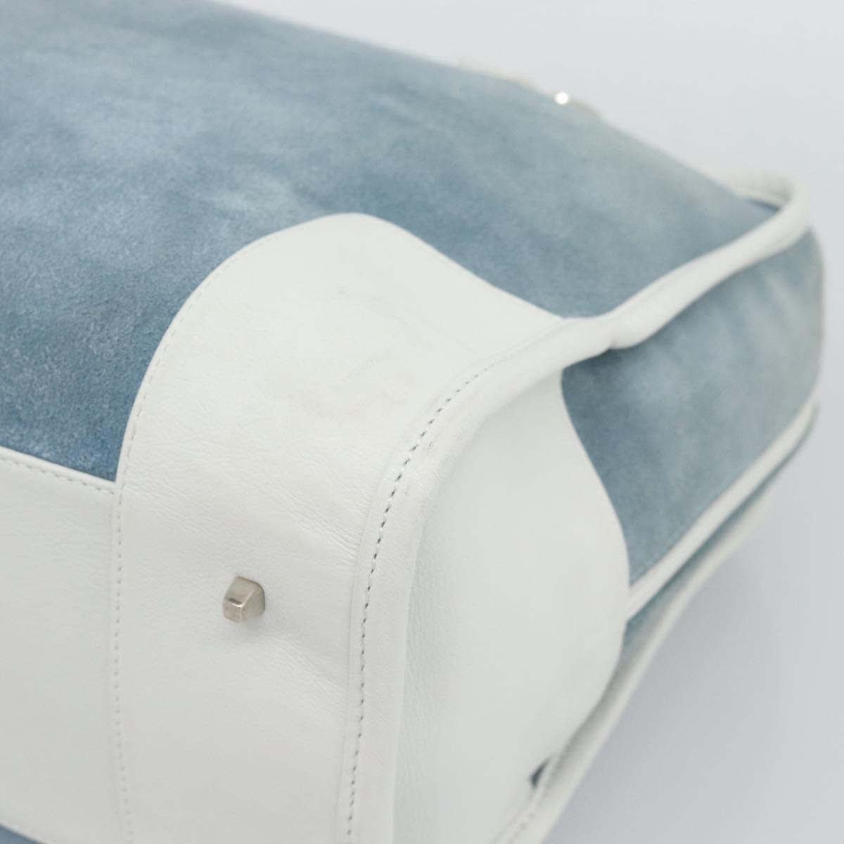 Loewe Amazona Suede Blue Suede Handbag (Pre-Owned)
