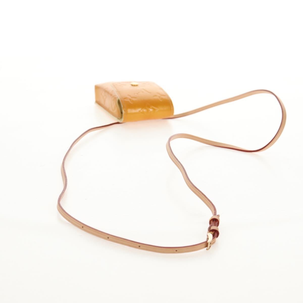 Louis Vuitton Walker Cigarette Case Holder Monogram Vernis Yellow Patent_Leather Clutche & Pouche Bag (Pre-Owned)