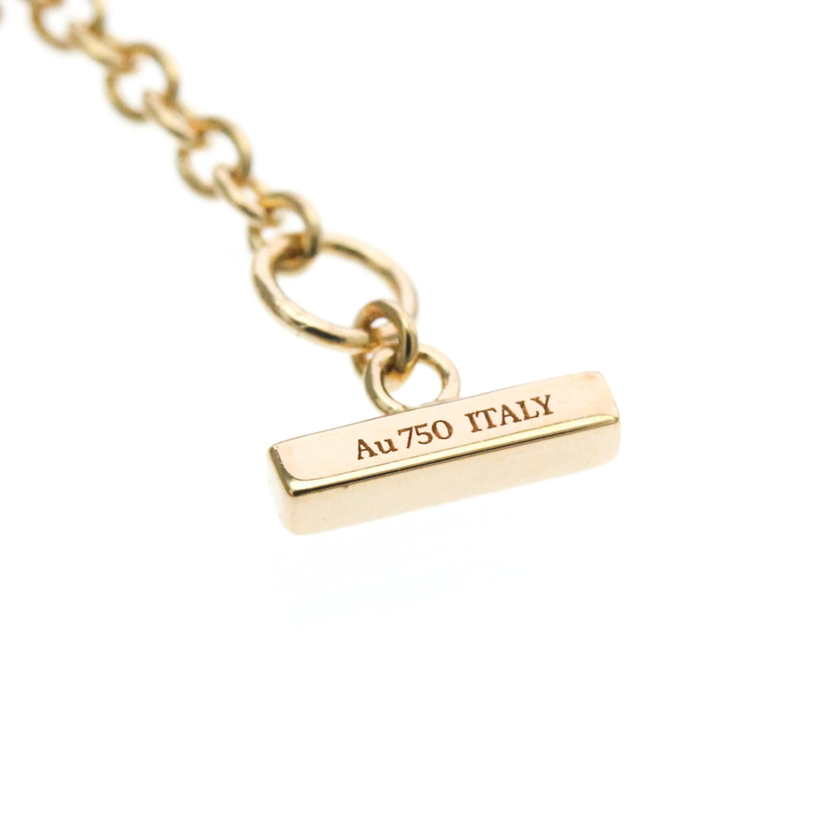 Tiffany & Co. T Circle Chain 18K Rose Gold With Mother Of Pearl And Diamonds Gold Pink_Gold Bracelet Jewelry (Pre-Owned)