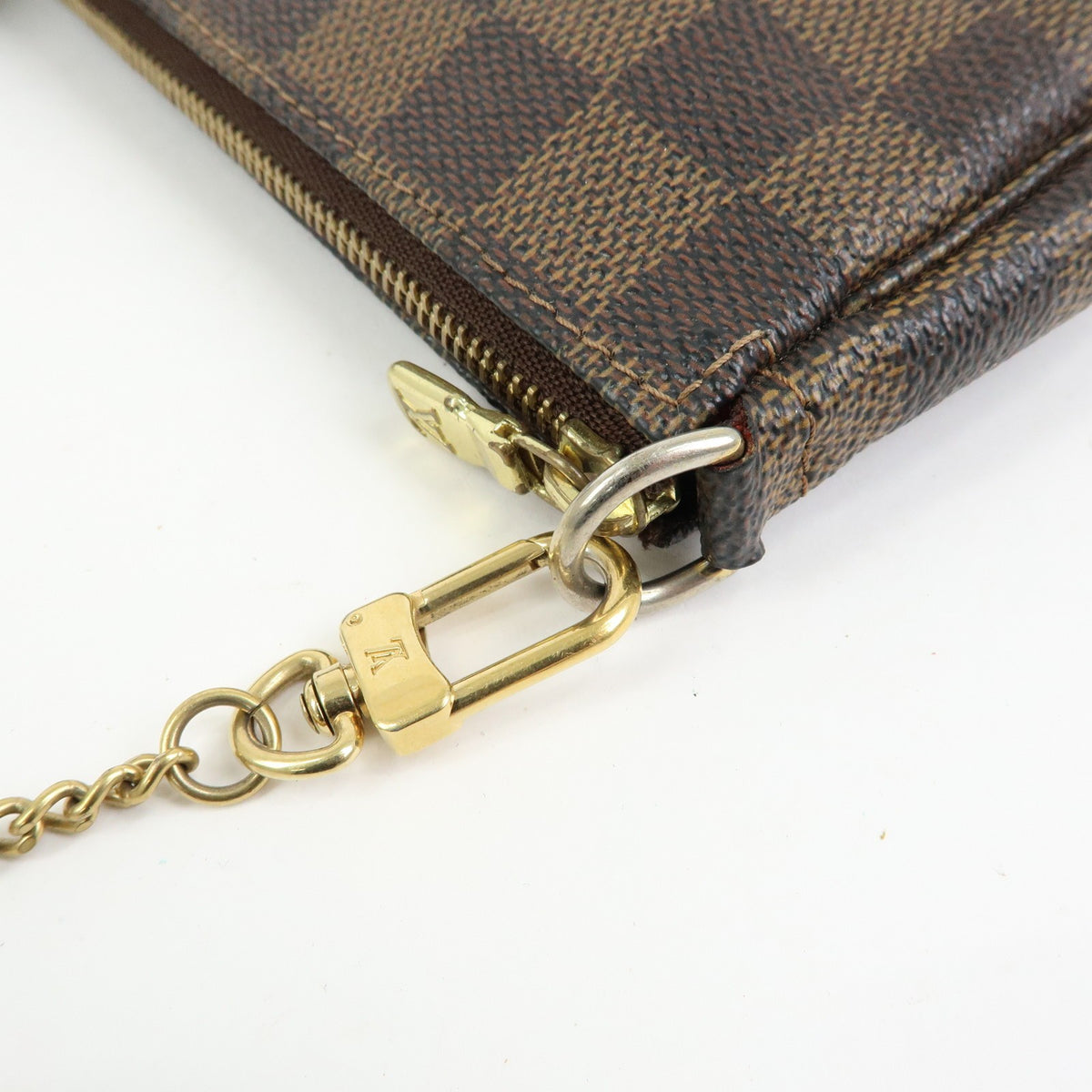 Louis Vuitton Pochette Accessoires Damier Brown Canvas Clutche & Pouche Bag (Pre-Owned)