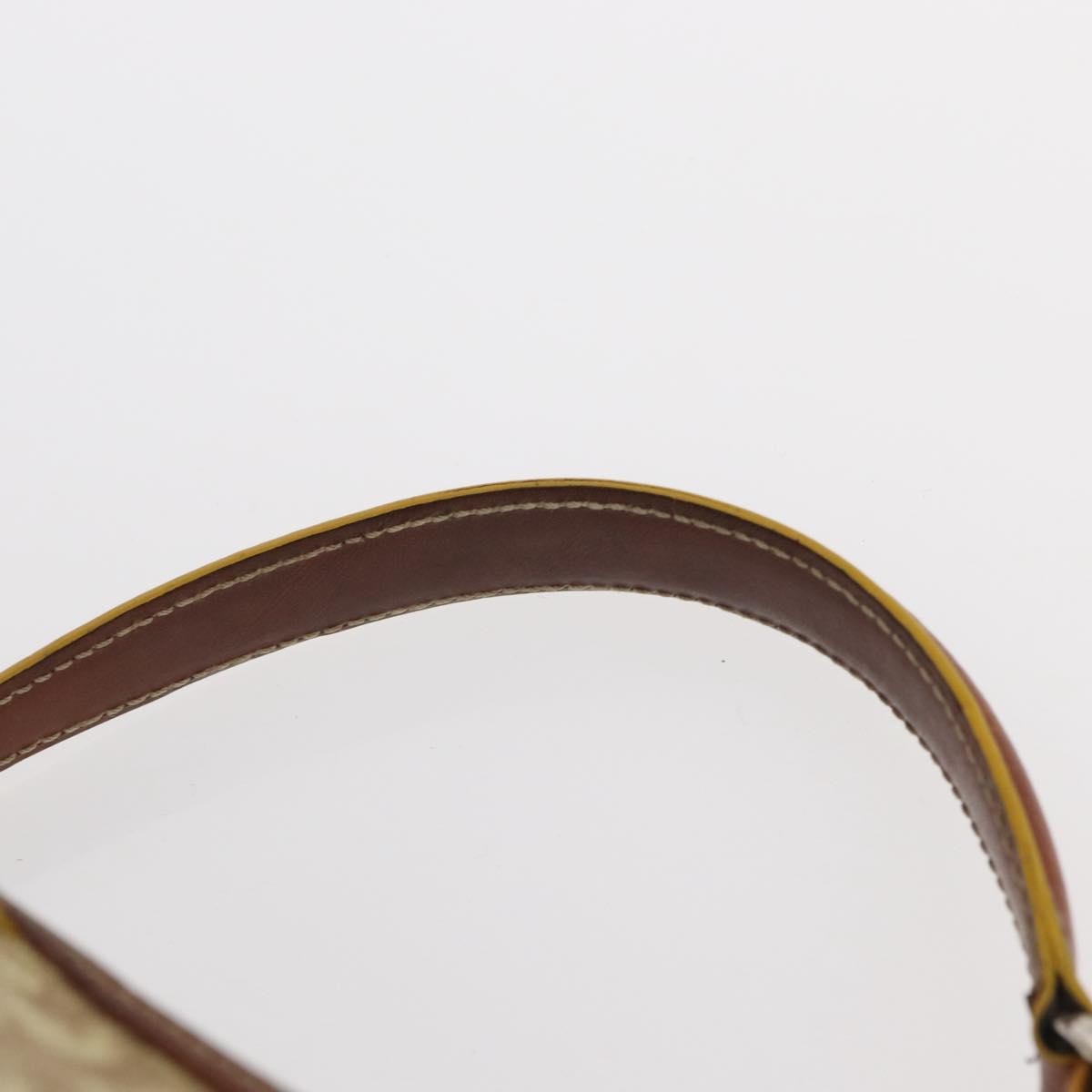 Christian Dior Vintage Trotter Romantique Diorissimo Coated Canvas Beige Canvas Shoulder Bag Bag (Pre-Owned)