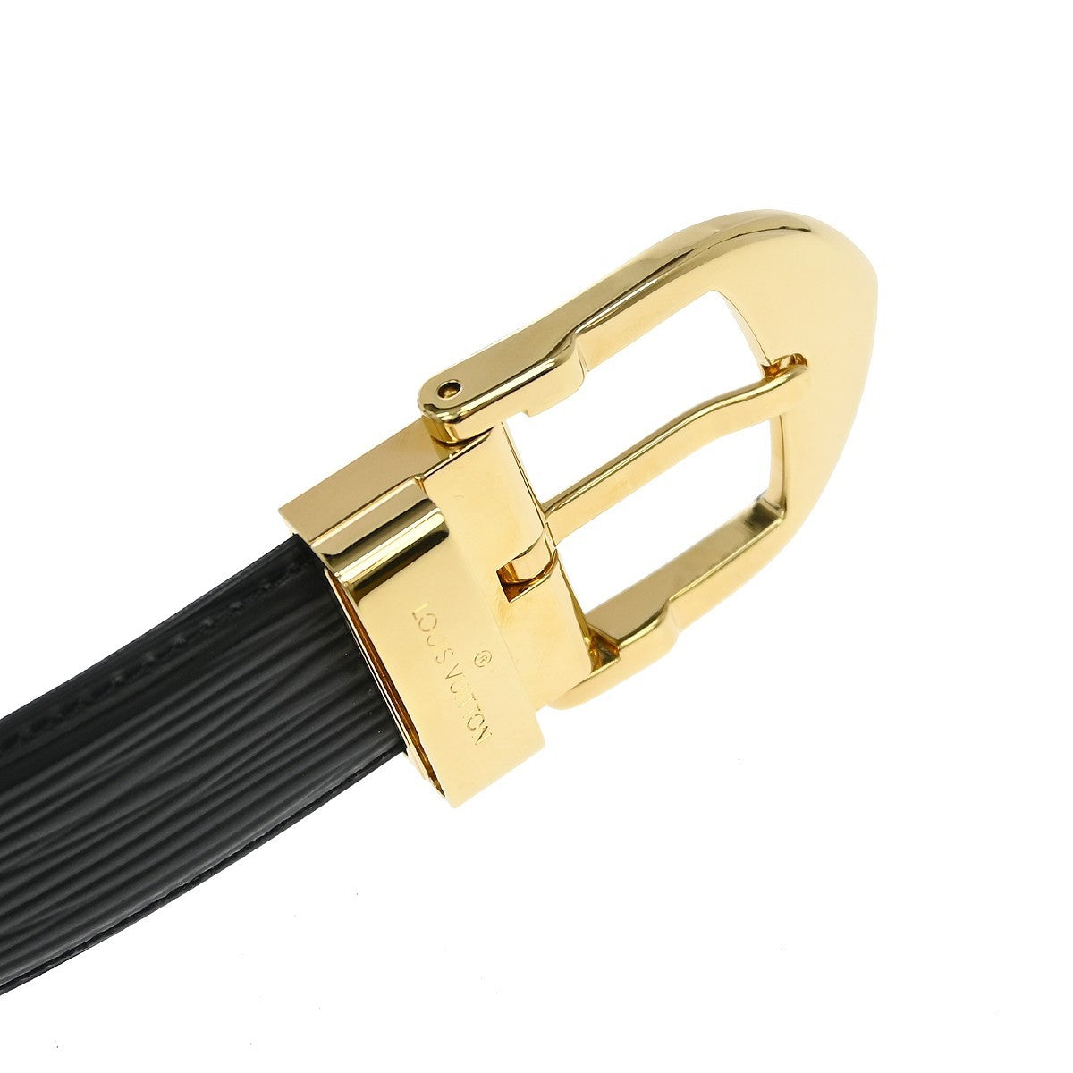 Louis Vuitton Classique Belt Epi Leather Black Leather Belts Accessory (Pre-Owned)