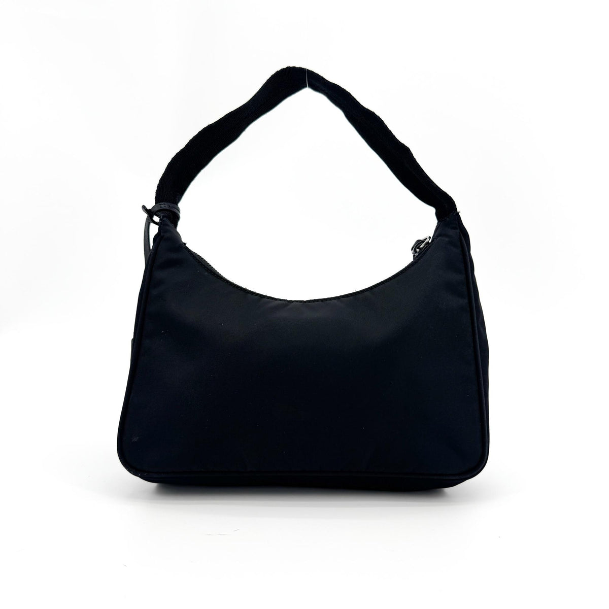 Prada Re-Edition Velvet Black Nylon Shoulder Bag Bag (Pre-Owned)