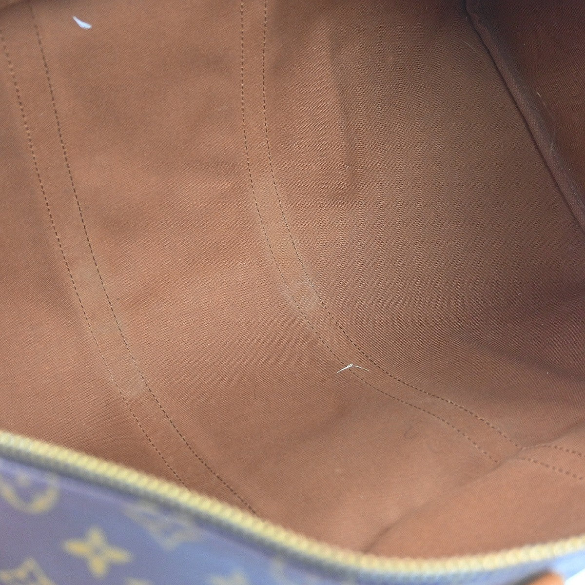 Louis Vuitton Keepall Monogram Canvas Brown Canvas Travel Bag Bag (Pre-Owned)