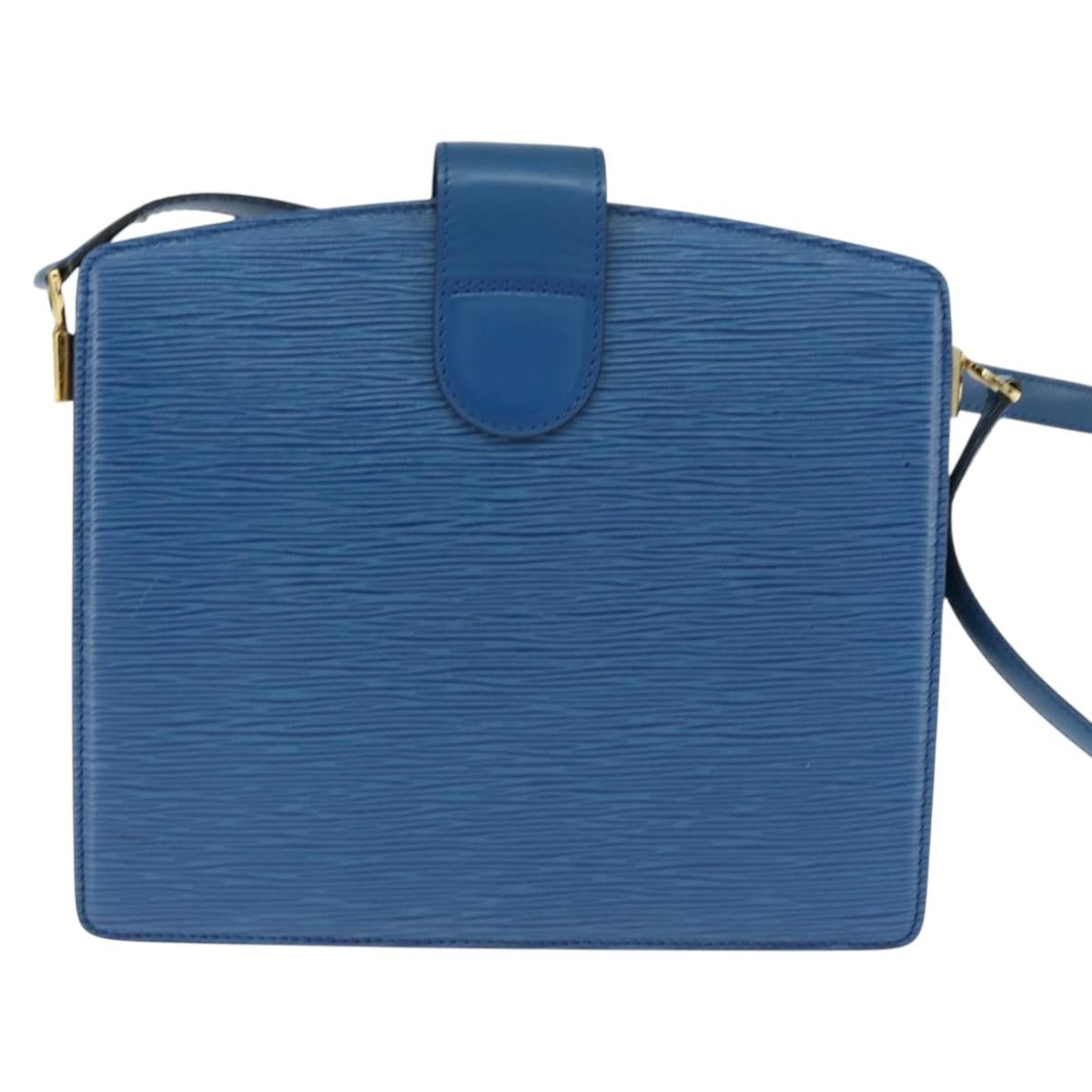 Louis Vuitton Capucines Epi Leather Blue Leather Shoulder Bag Bag (Pre-Owned)