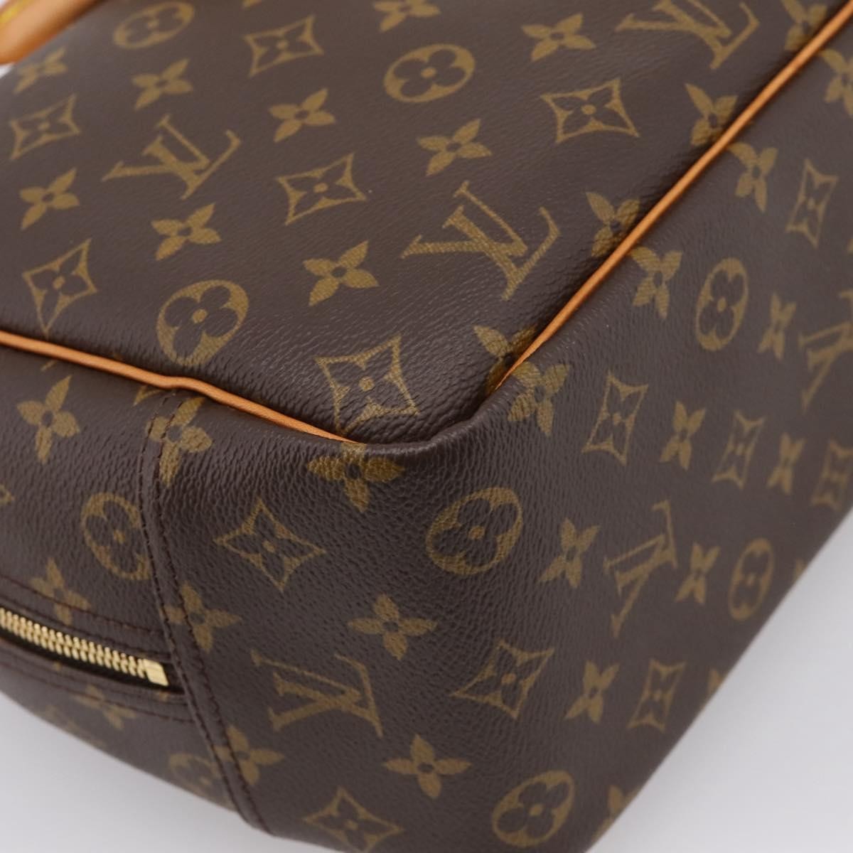 Louis Vuitton Deauville Monogram Canvas Brown Canvas Handbag (Pre-Owned)
