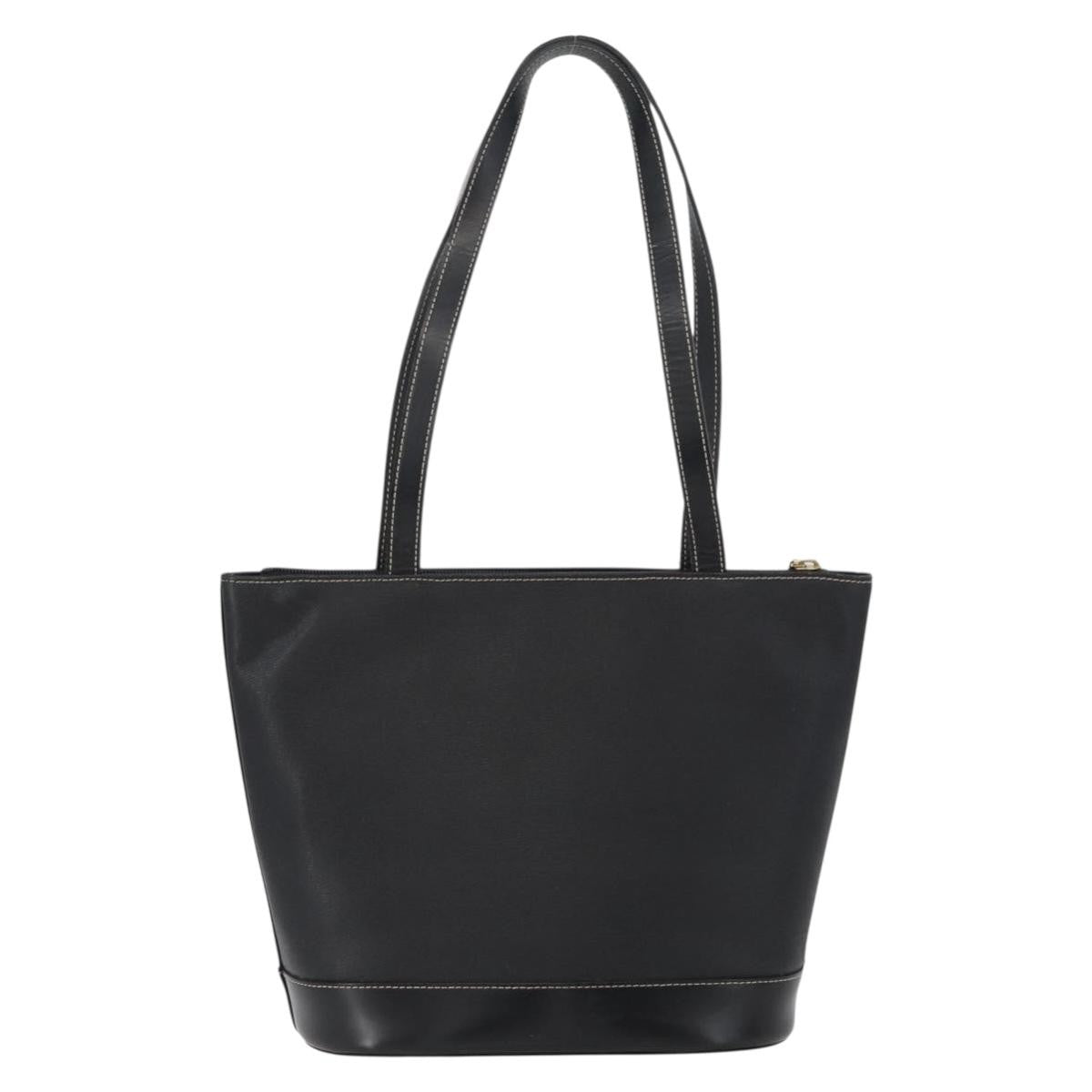 Burberry Vintage Leather Black Leather Tote Bag Bag (Pre-Owned)