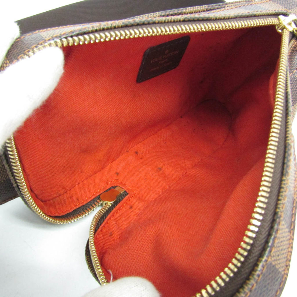Louis Vuitton Geronimos Waist Damier Brown Canvas Shoulder Bag Bag (Pre-Owned)