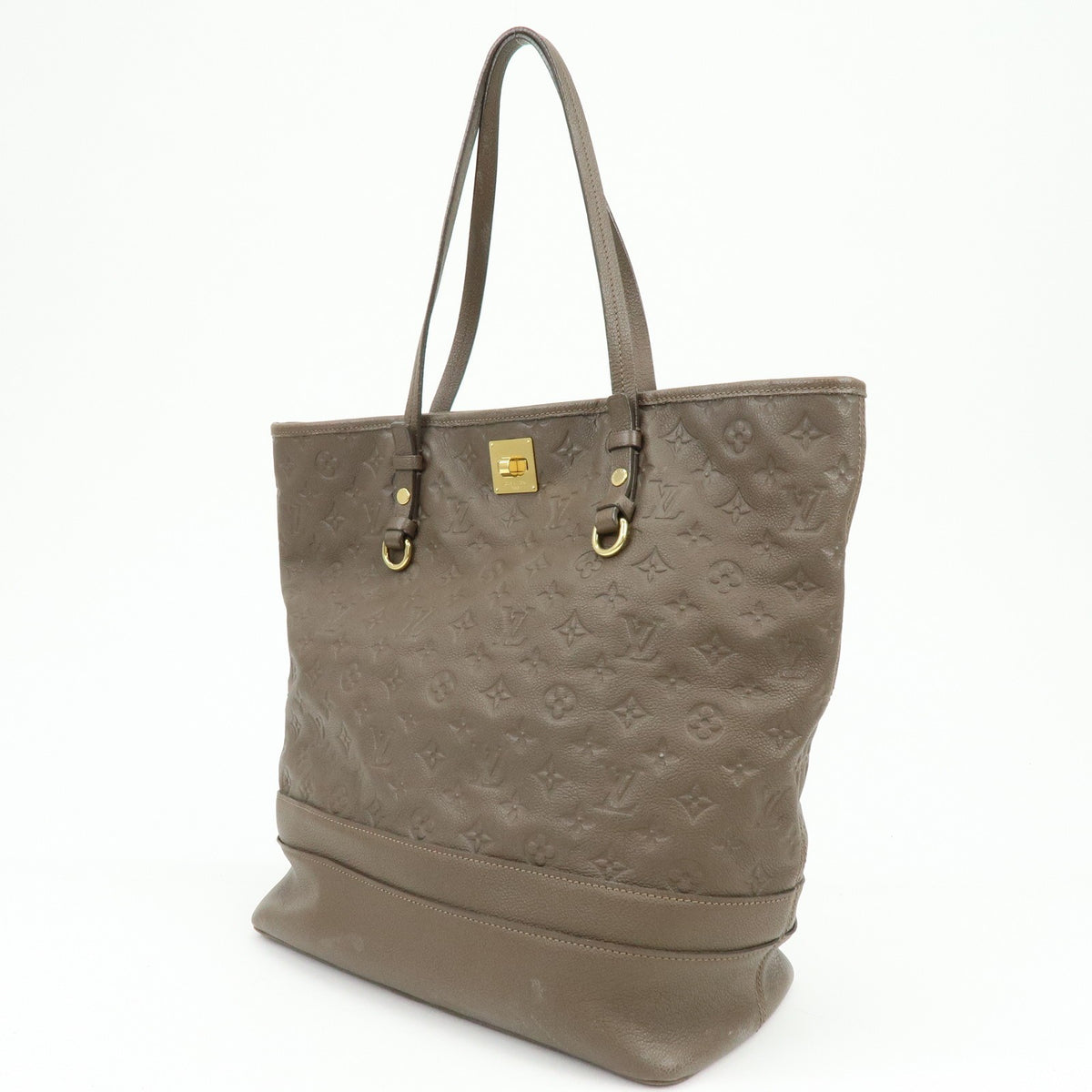 Louis Vuitton Citadine Monogram Empreinte Leather Brown Leather Handbag (Pre-Owned)