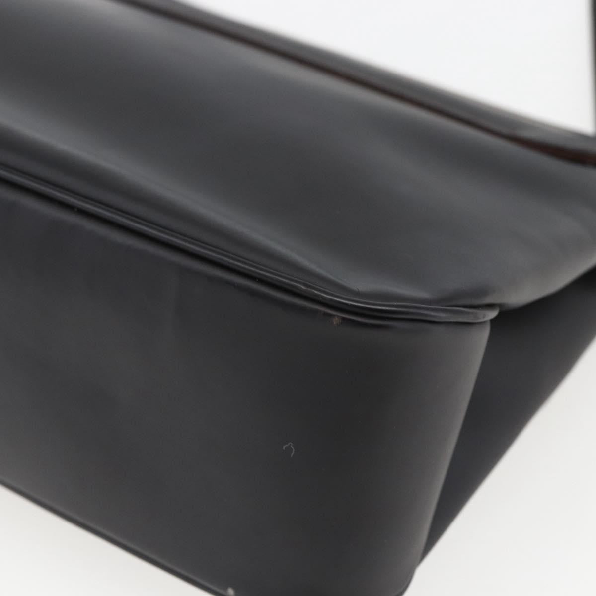 Salvatore Ferragamo Vala Leather Black Leather Shoulder Bag Bag (Pre-Owned)