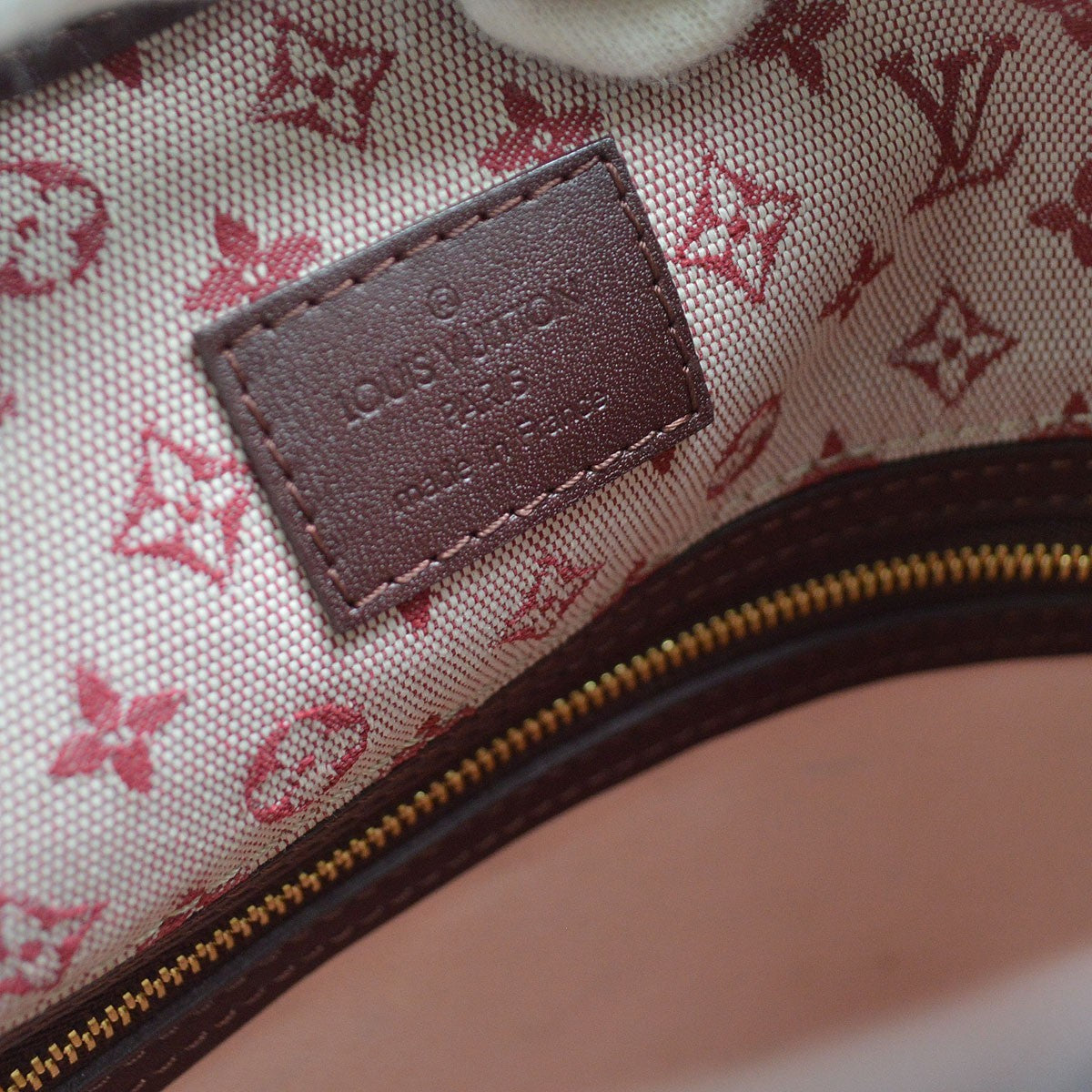 Louis Vuitton Mary Kate Messenger Mini Lin Burgundy Canvas Shoulder Bag Bag (Pre-Owned)