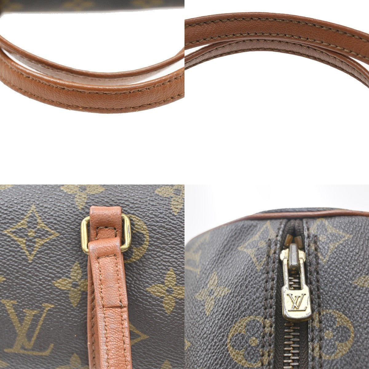 Louis Vuitton Papillon Monogram Brown Canvas Handbag (Pre-Owned)