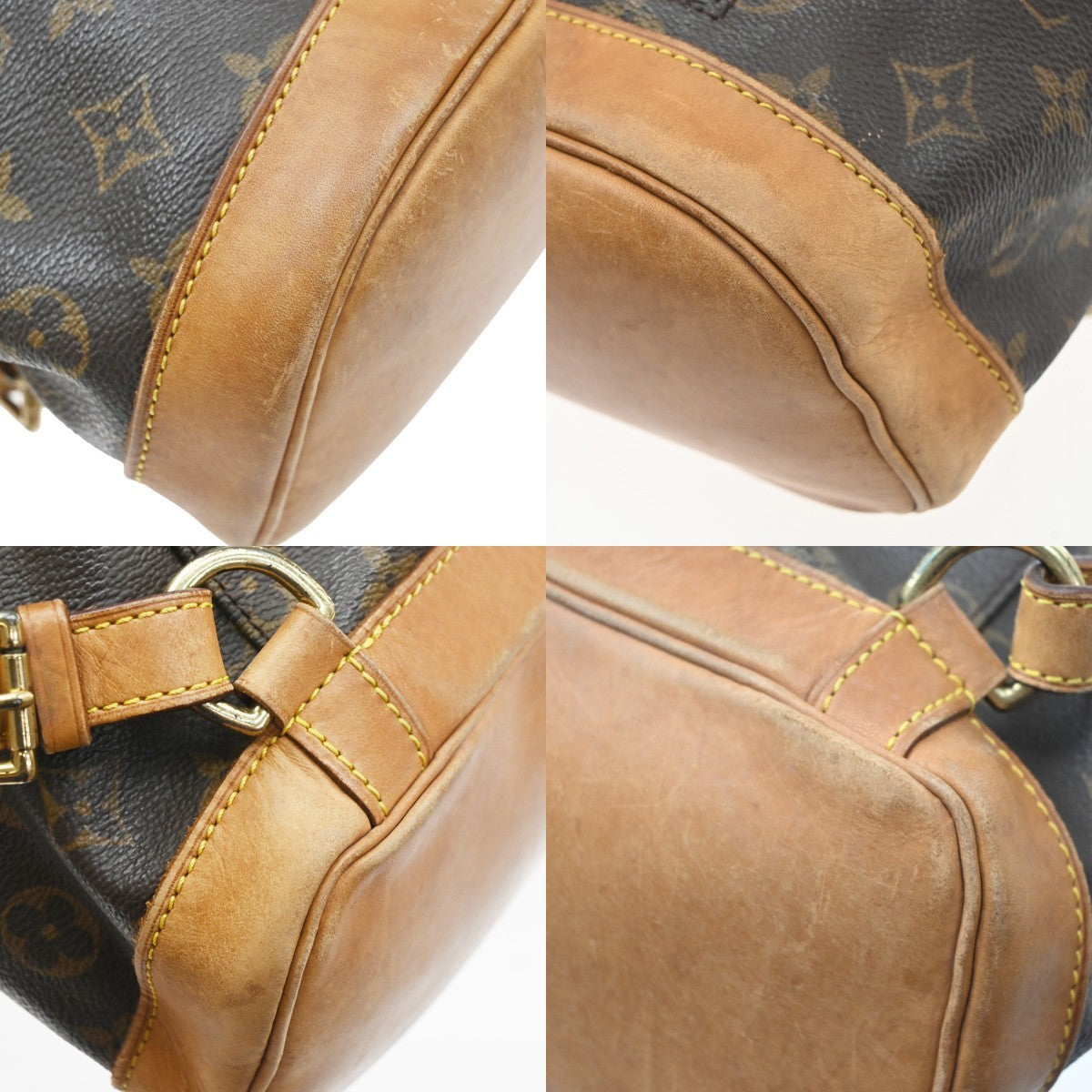 Louis Vuitton Montsouris Monogram Brown Canvas Backpack Bag (Pre-Owned)