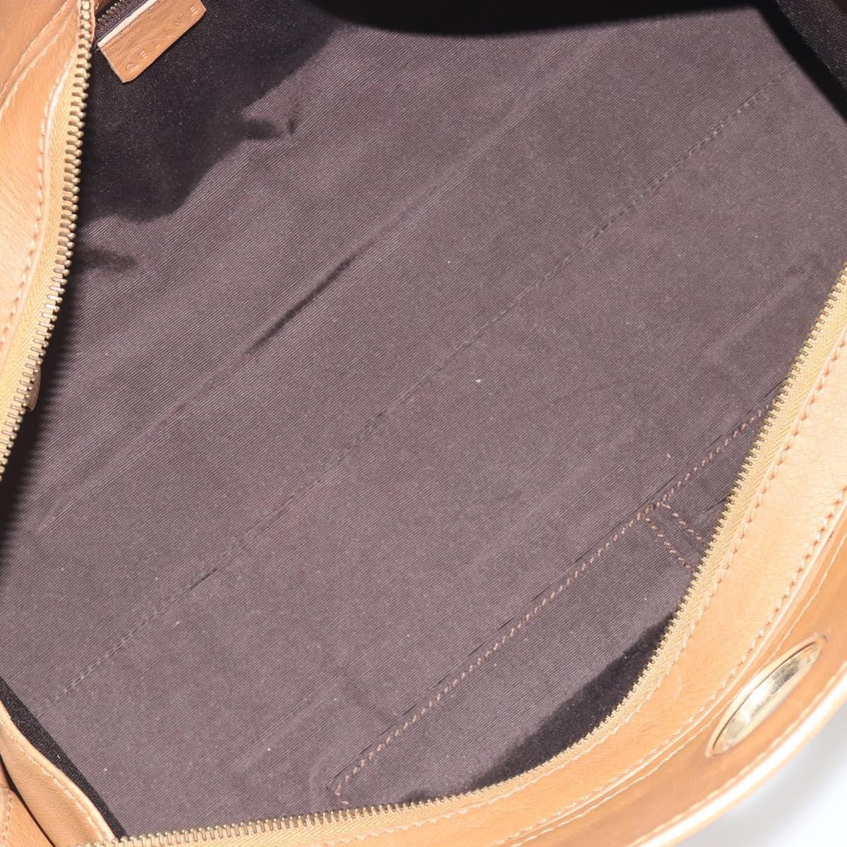 Celine Vintage Leather Brown Leather Handbag (Pre-Owned)