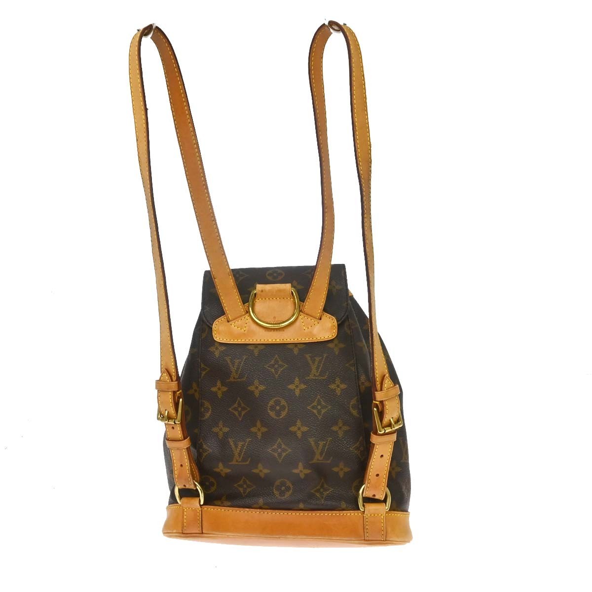 Louis Vuitton Vintage Montsouris Monogram Canvas Brown Canvas Backpack Bag (Pre-Owned)