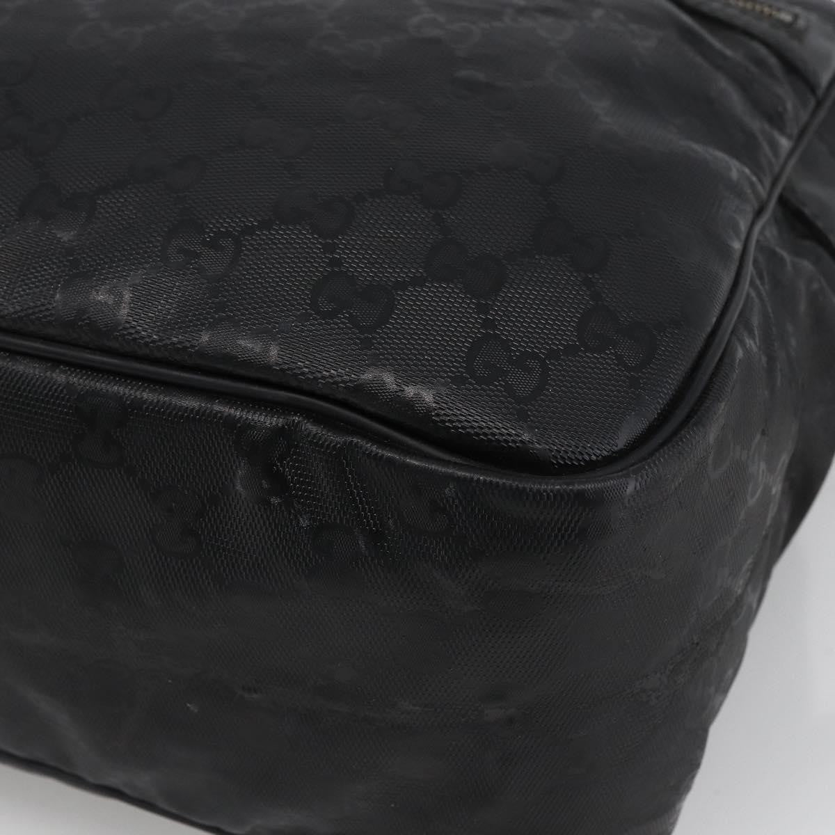 Gucci Zip Messenger Gg Imprime Black Canvas Shoulder Bag Bag (Pre-Owned)