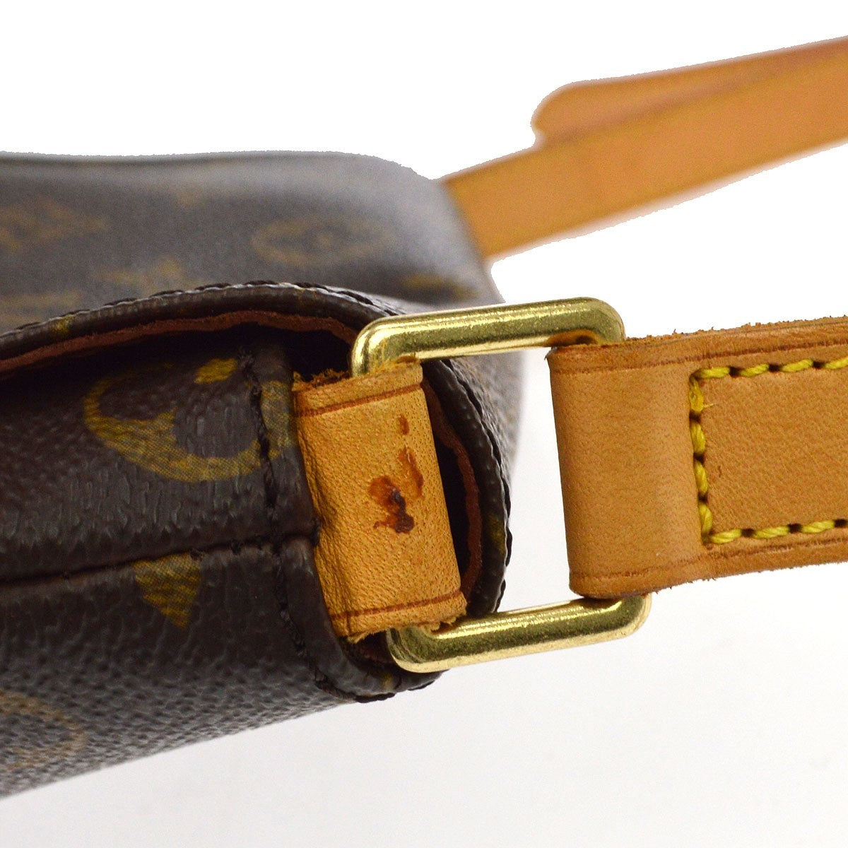 Louis Vuitton Musette Tango Monogram Canvas Brown Canvas Shoulder Bag Bag (Pre-Owned)