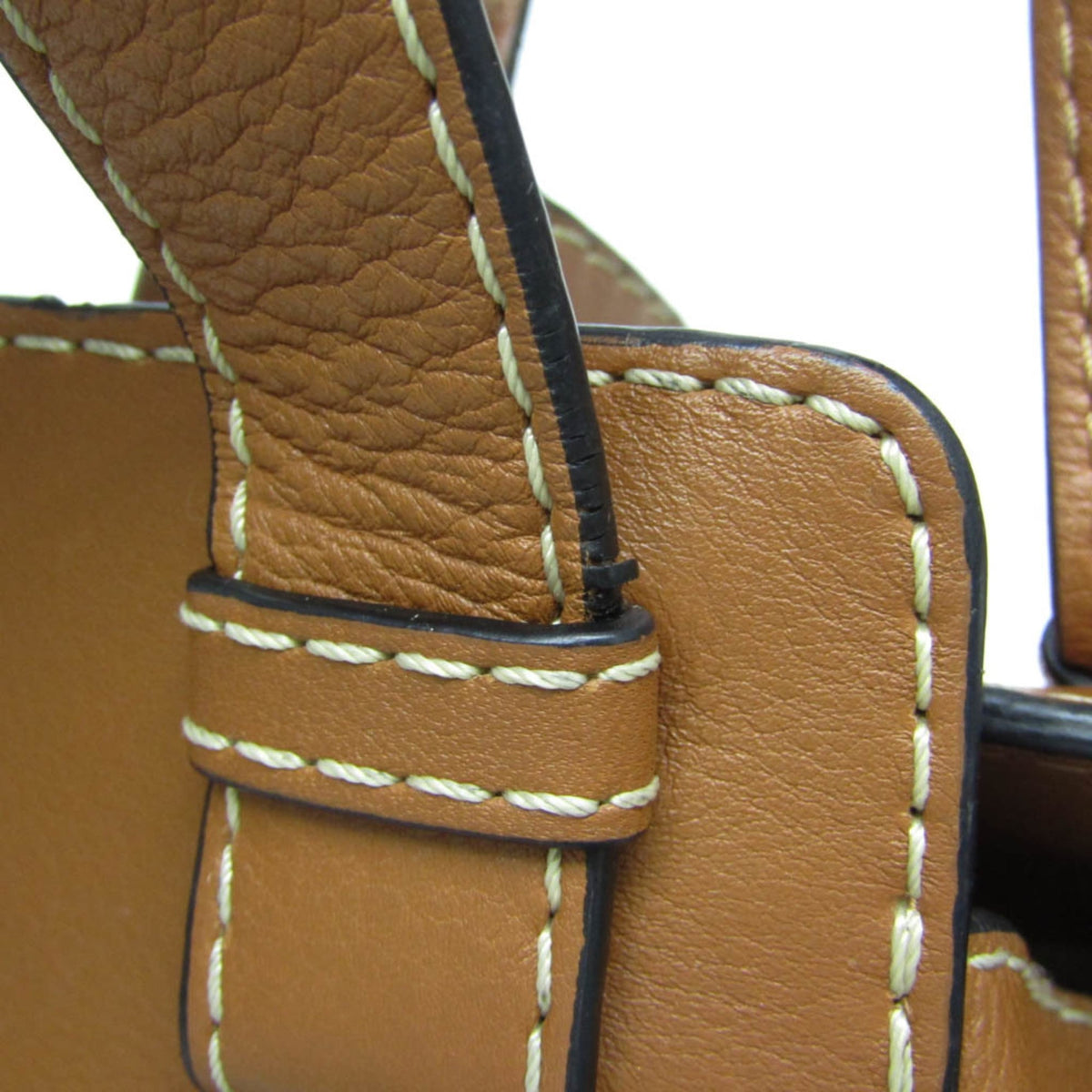 Loewe Hammock Leather And Canvas Brown Leather Handbag (Pre-Owned)