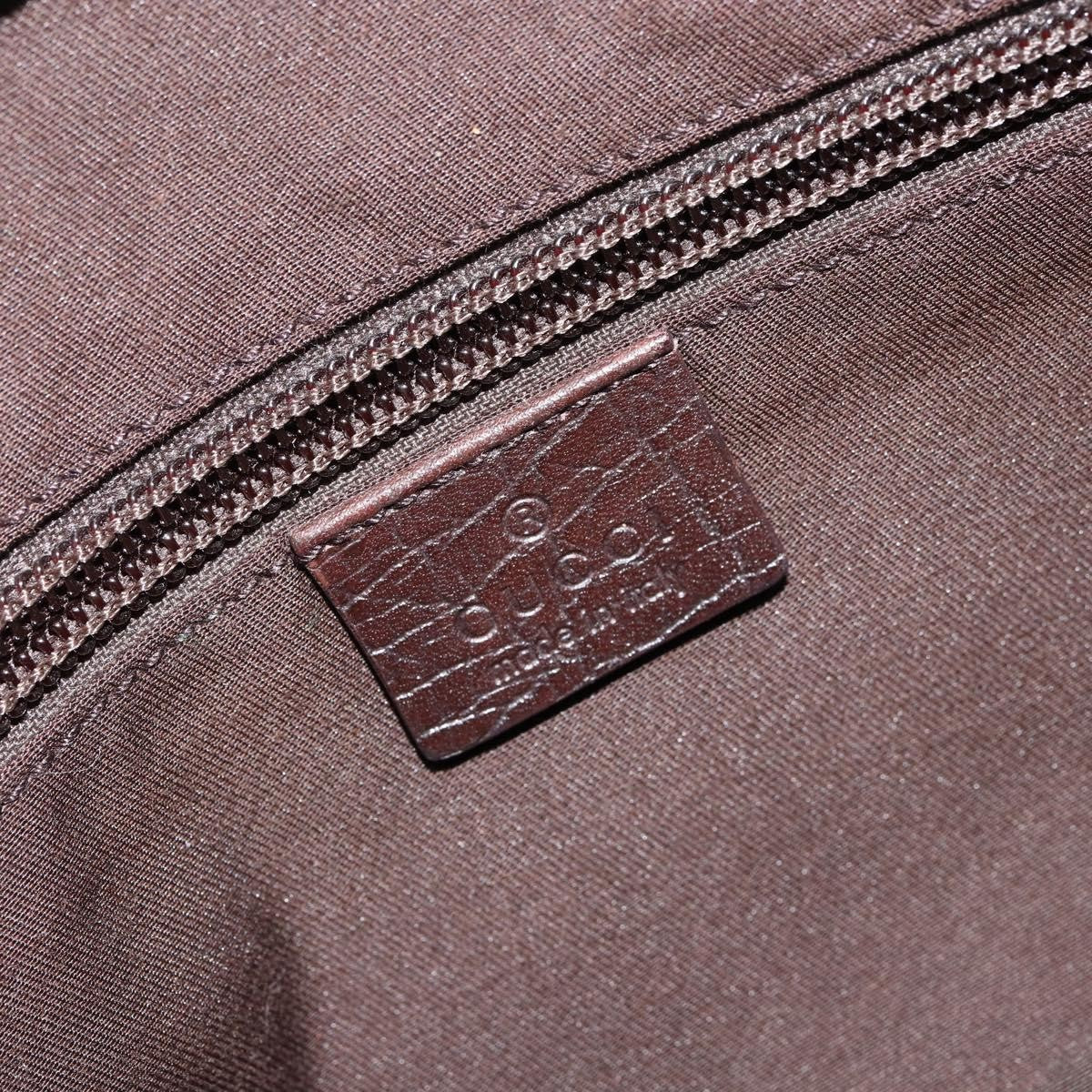 Gucci Front Zip Gg Coated Canvas With Leather Beige Canvas Crossbody Bag Bag (Pre-Owned)