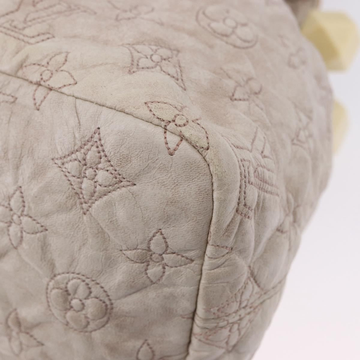 Louis Vuitton Olympe Stratus Limited Edition Monogram Lambskin Beige Leather Handbag (Pre-Owned)