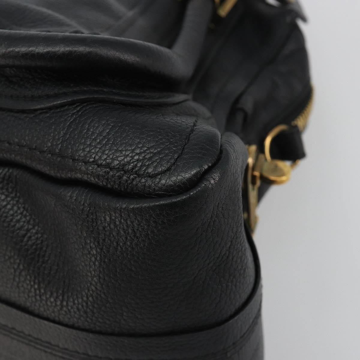 Chloe Paraty Quilted Leather Black Leather Handbag (Pre-Owned)