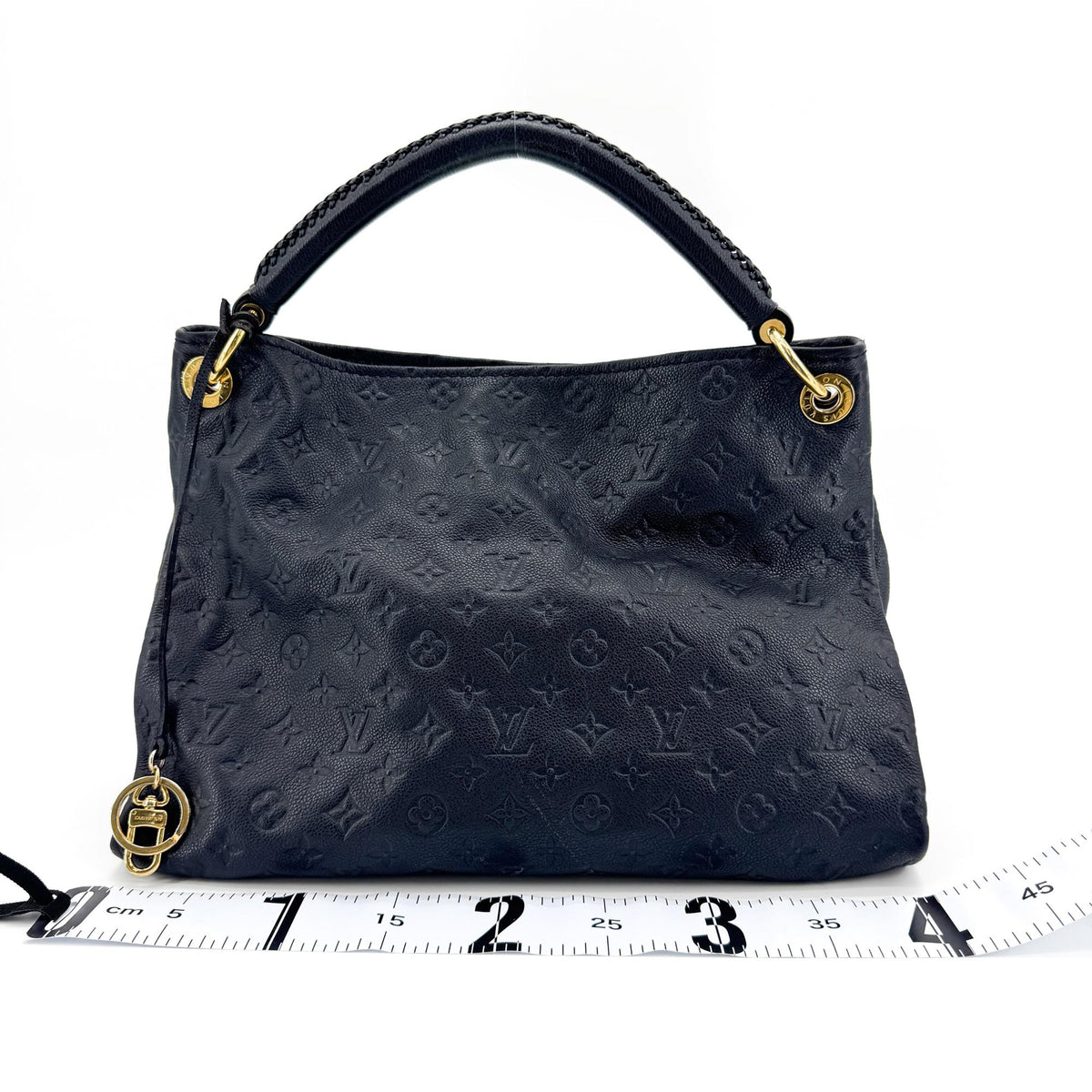 Louis Vuitton Artsy Monogram Empreinte Leather Black Leather Handbag (Pre-Owned)