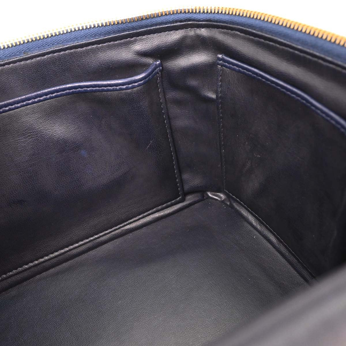 Chanel Vintage Vanity Case Printed Denim Blue Denim_Jeans Clutche & Pouche Bag (Pre-Owned)