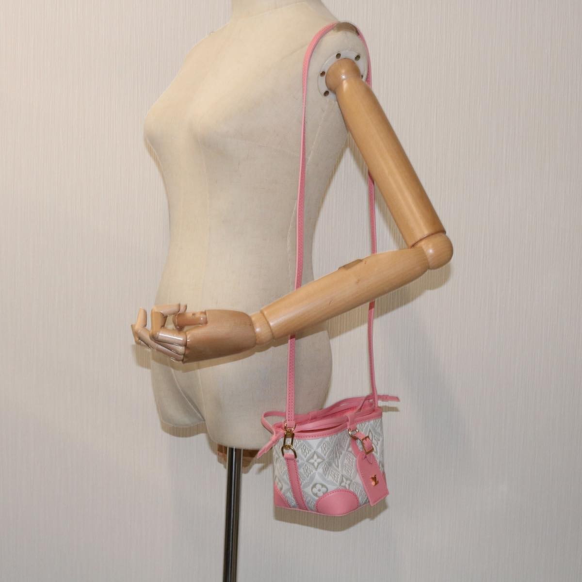 Louis Vuitton Noe Purse Limited Edition Since 1854 Monogram Jacquard Pink Canvas Shoulder Bag Bag (Pre-Owned)