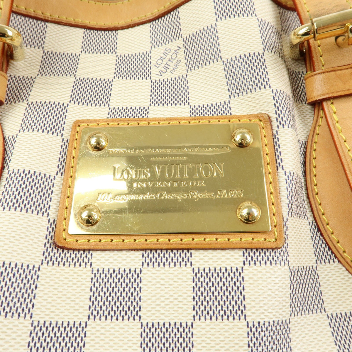 Louis Vuitton Hampstead Damier Beige Canvas Handbag (Pre-Owned)