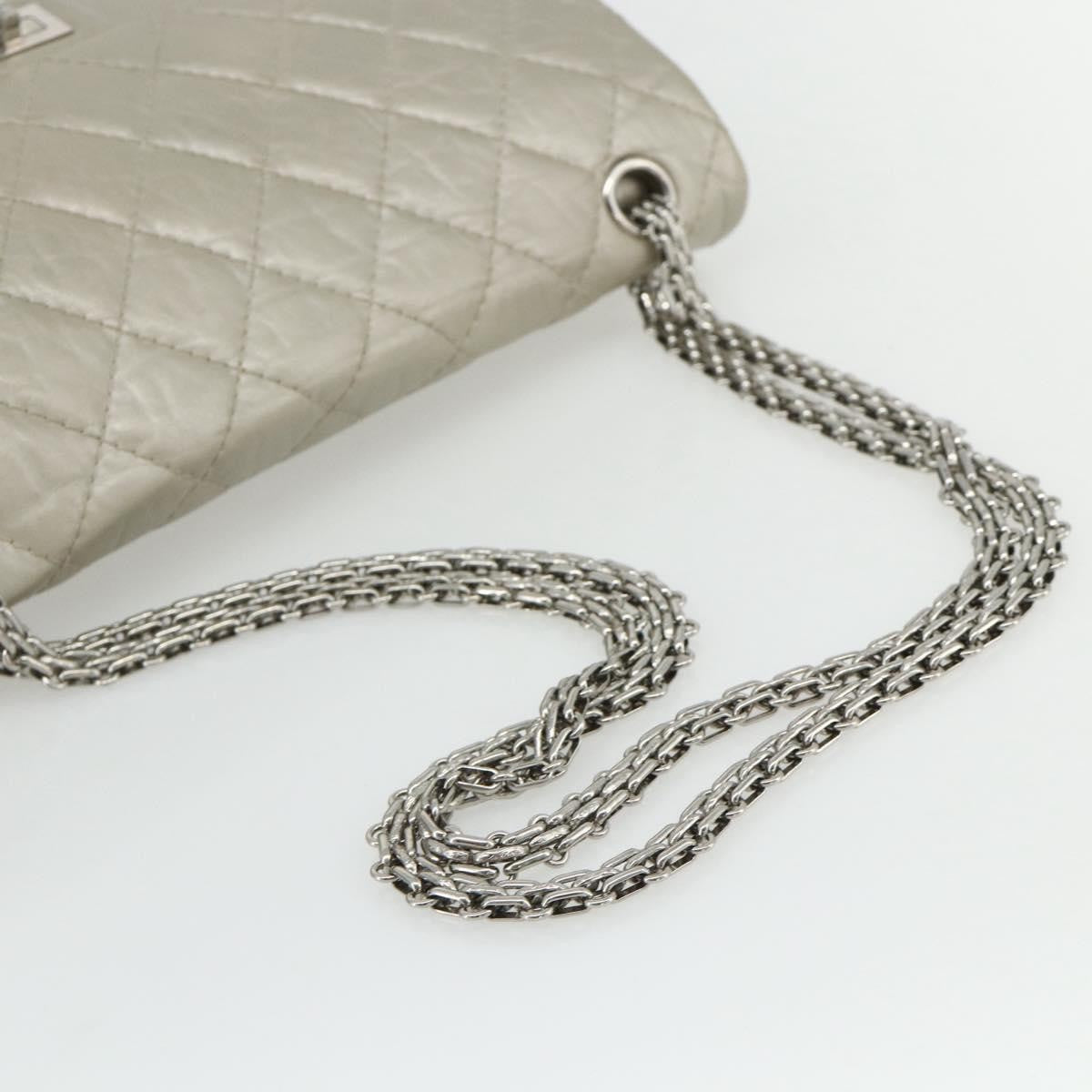 Chanel Reissue 2.55 Aged Calfskin Silver Calfskin Shoulder Bag Bag (Pre-Owned)