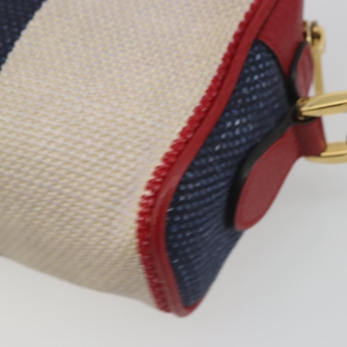Gucci Ophidia Striped Canvas Red Canvas Shoulder Bag Bag (Pre-Owned)