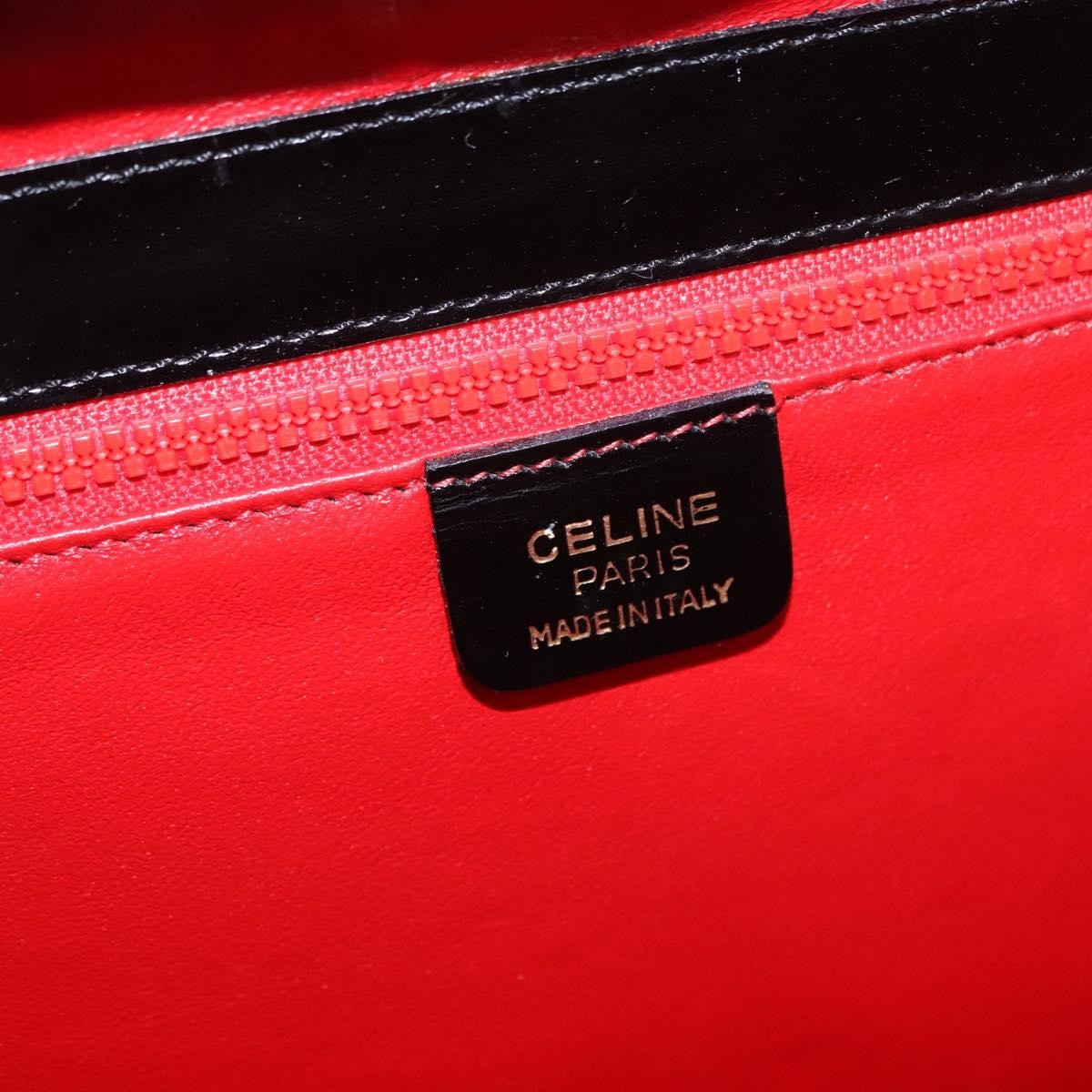 Celine Vintage Leather Black Leather Shoulder Bag Bag (Pre-Owned)
