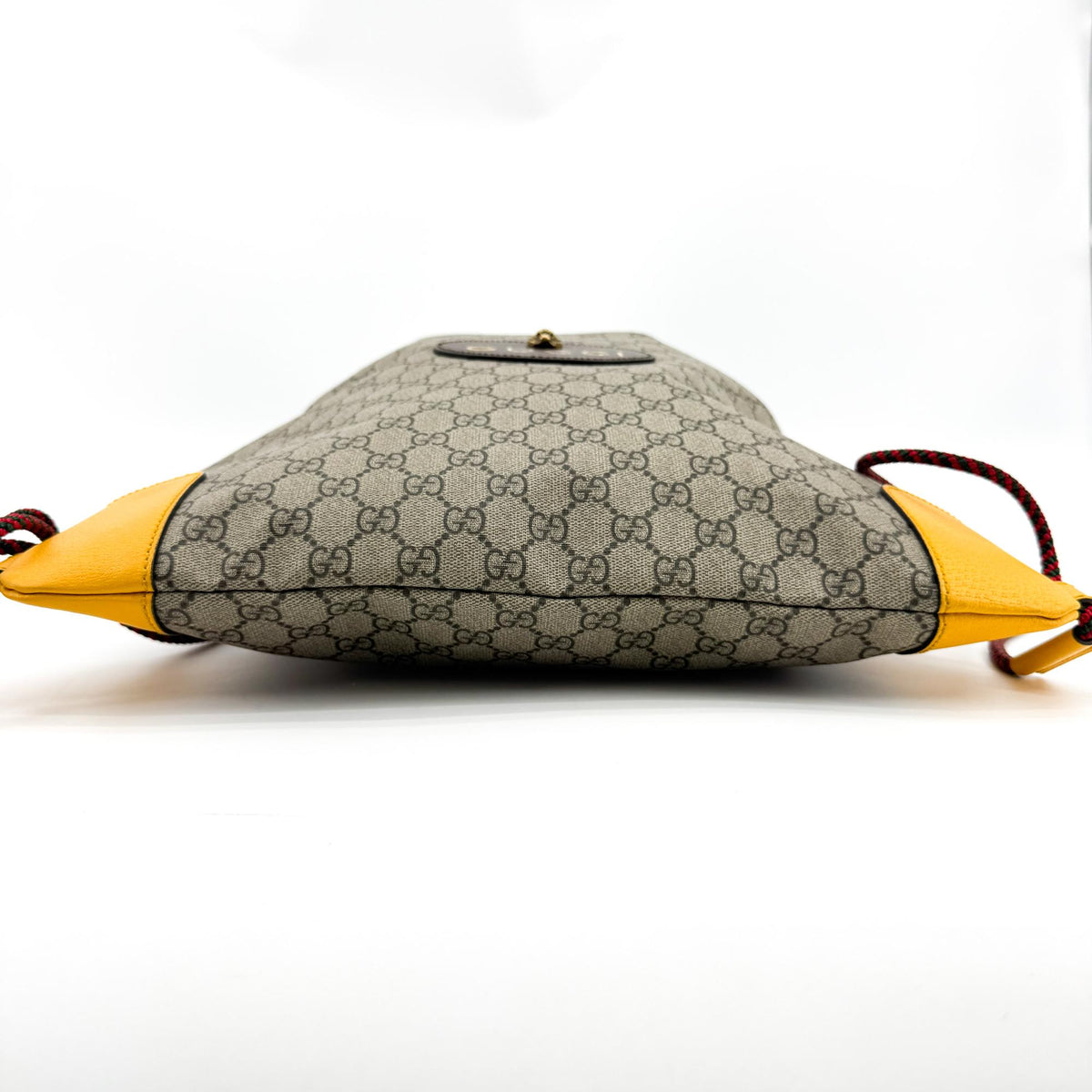 Gucci Neo Vintage Drawstring Gg Coated Canvas Beige Canvas Backpack Bag (Pre-Owned)