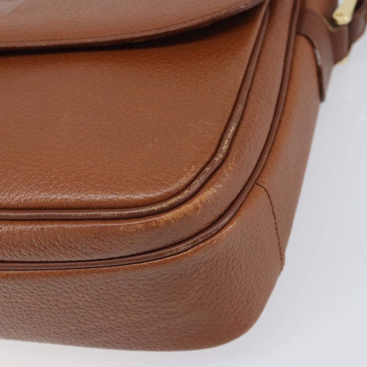 Burberry Vintage Leather Brown Leather Shoulder Bag Bag (Pre-Owned)