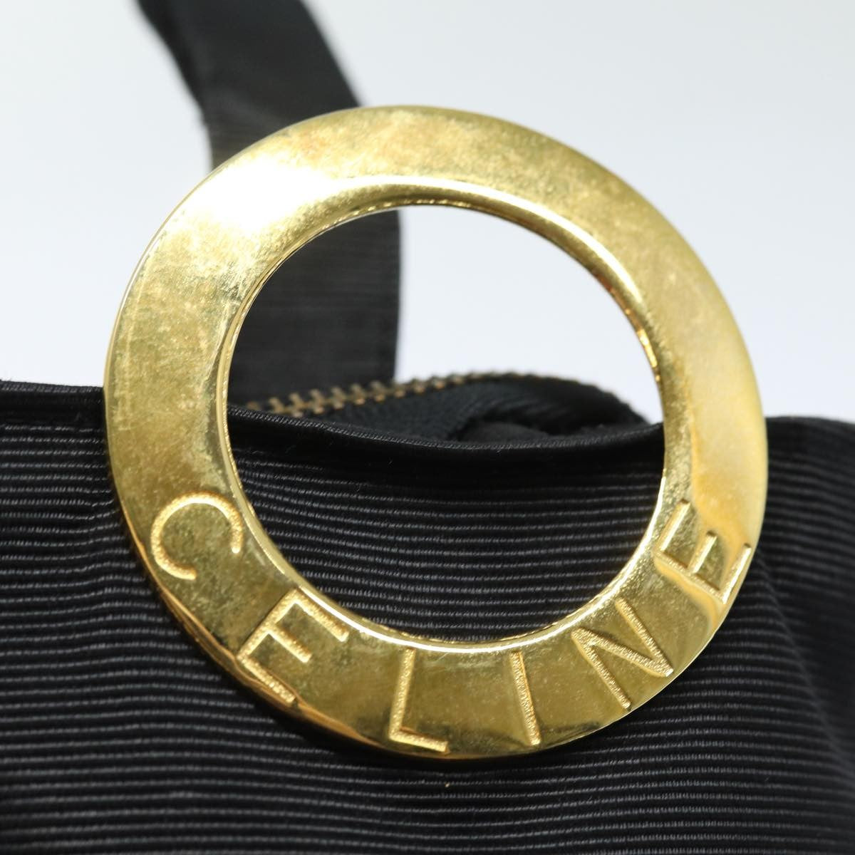 Celine Circle Logo Nylon Black Nylon Clutche & Pouche Bag (Pre-Owned)