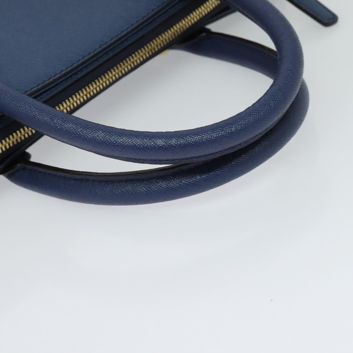 MCM Vintage Leather Blue Leather Handbag (Pre-Owned)