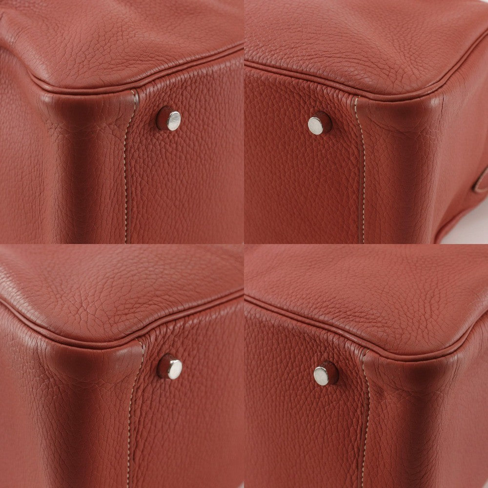 Hermes Lindy Togo Orange Leather Shoulder Bag Bag (Pre-Owned)