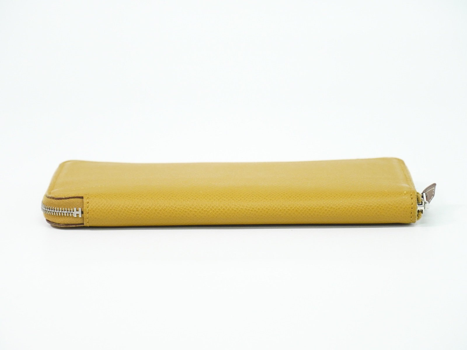 Hermes Azap Silkin Epsom Leather Silk Beige Leather Wallets Accessory (Pre-Owned)