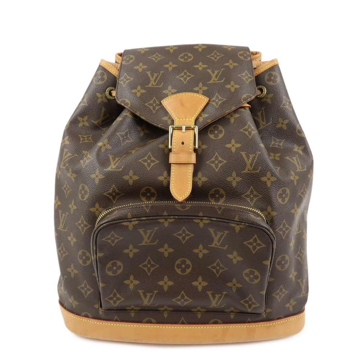 Louis Vuitton Vintage Montsouris Monogram Canvas Brown Canvas Backpack Bag (Pre-Owned)