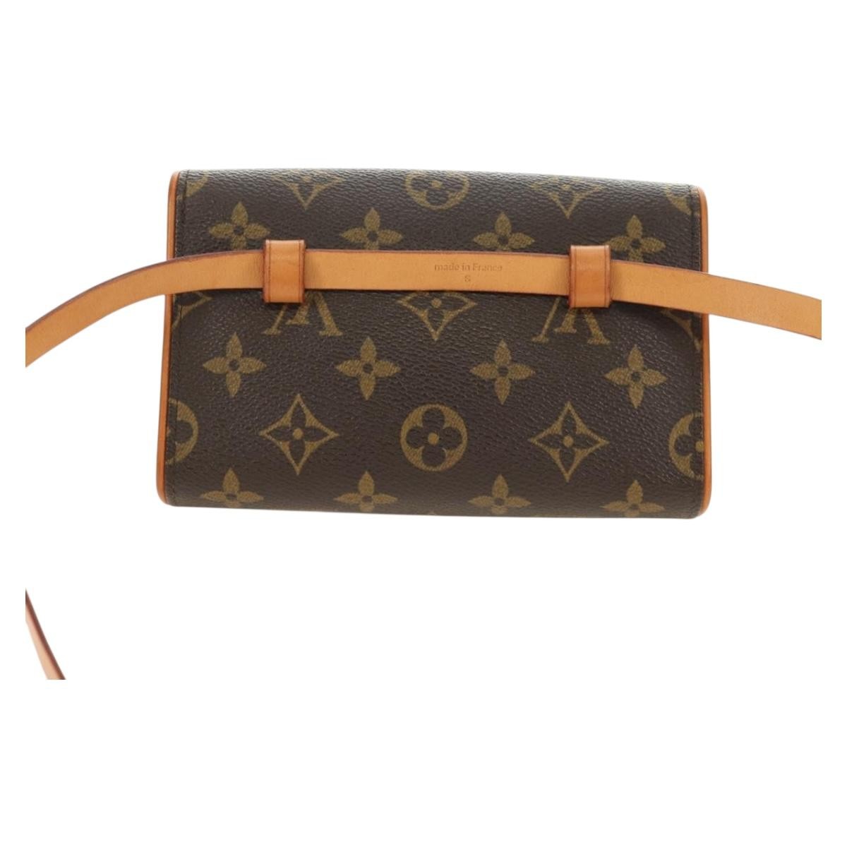 Louis Vuitton Florentine Waist Monogram Canvas Brown Canvas Clutche & Pouche Bag (Pre-Owned)