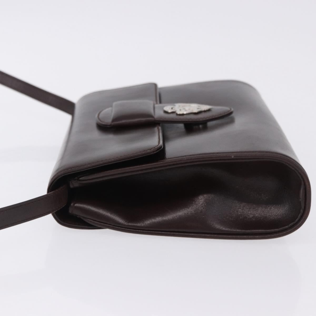 Gucci Vintage Leather Brown Leather Shoulder Bag Bag (Pre-Owned)