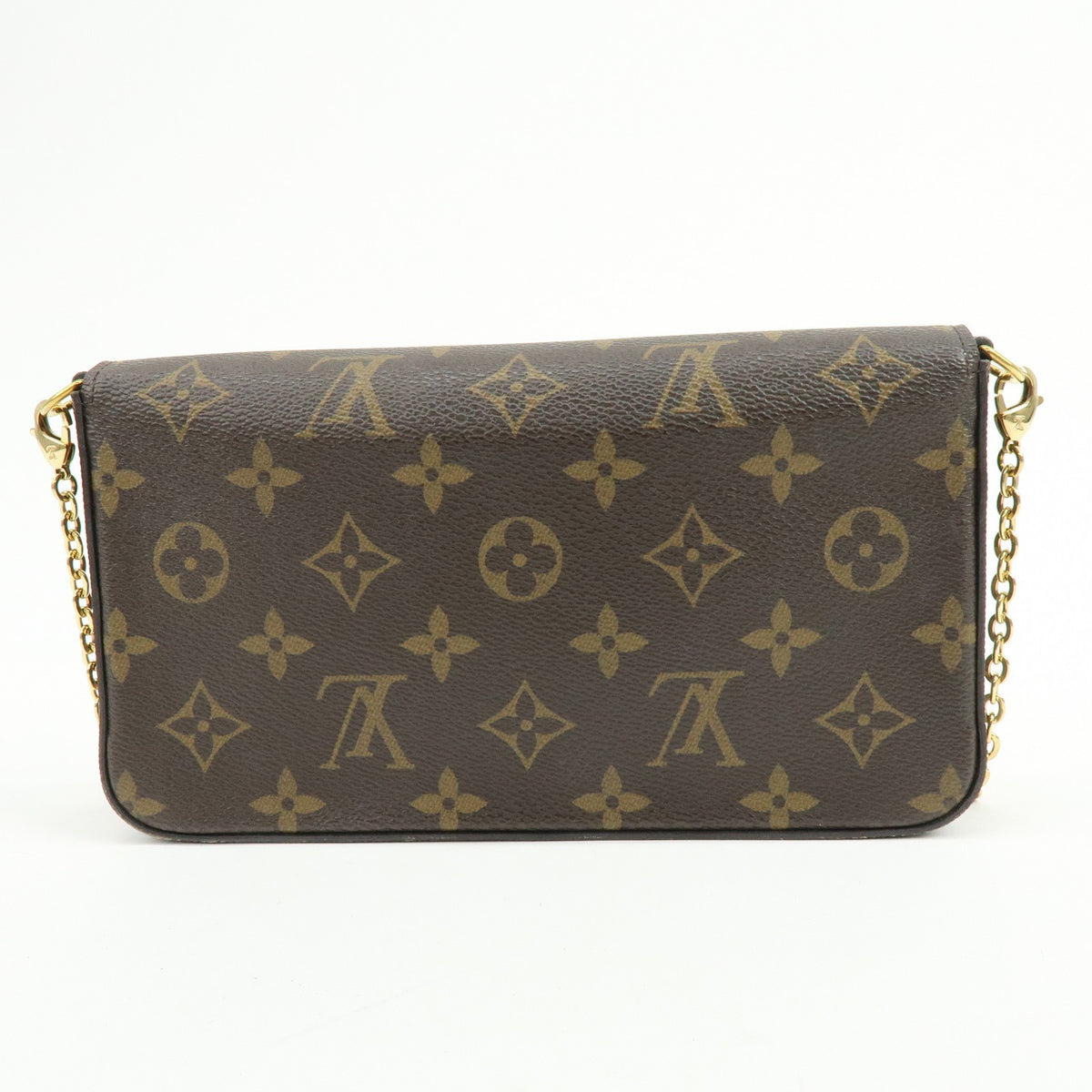 Louis Vuitton Felicie Pochette Limited Edition Vivienne Xmas Monogram Canvas Brown Canvas Clutche & Pouche Bag (Pre-Owned)