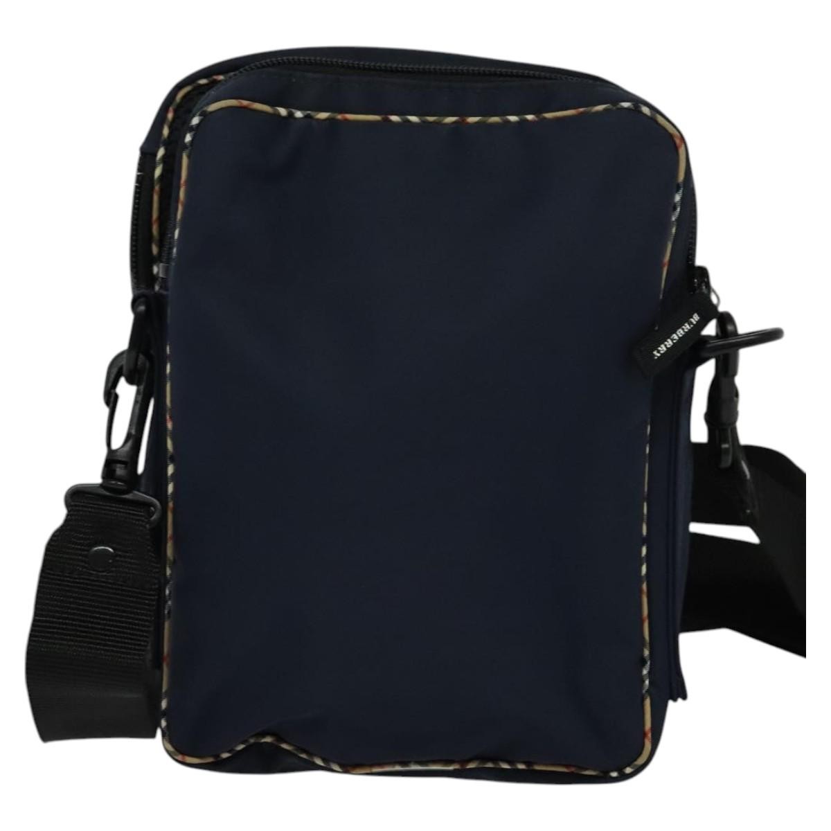 Burberry Vintage Nylon Navy Nylon Shoulder Bag Bag (Pre-Owned)