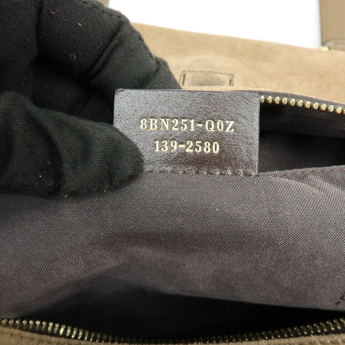 Fendi Boxy Leather With Pequin Canvas Brown Leather Tote Bag Bag (Pre-Owned)